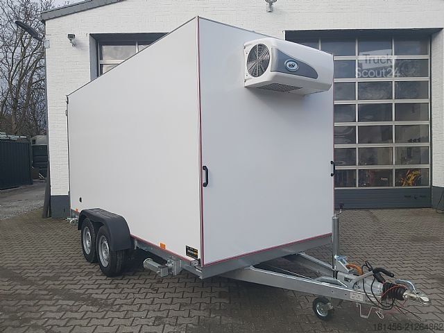 Hutos doboz trailershop großes Kühlmobil Kühlhaus Lebensmittel HACCP Govi Arktik 2000N Kühlaggregat