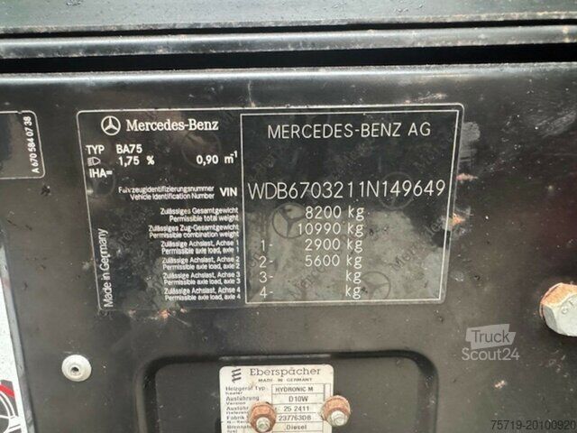 Sklápač Mercedes-Benz 816 DK Vario 4x2 Hinterkipper/Euro5