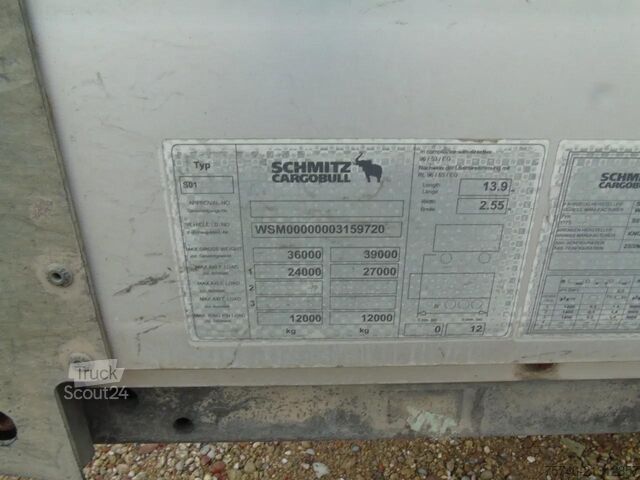 Presenninger, der kan skubbes Schmitz Cargobull 3x AXLE + 295 HEIGHT + 2x IN STOCK