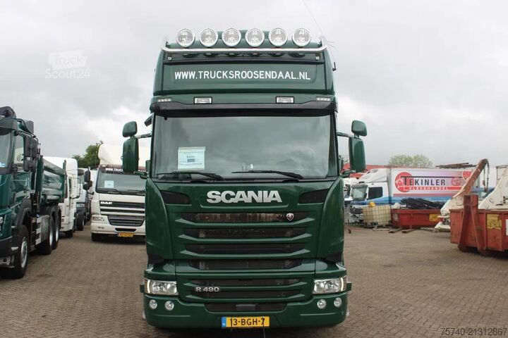 Transport chłodniczy/mrożony Scania R490 + 6X2 + EURO 6 + heating truck/ flowers FU...