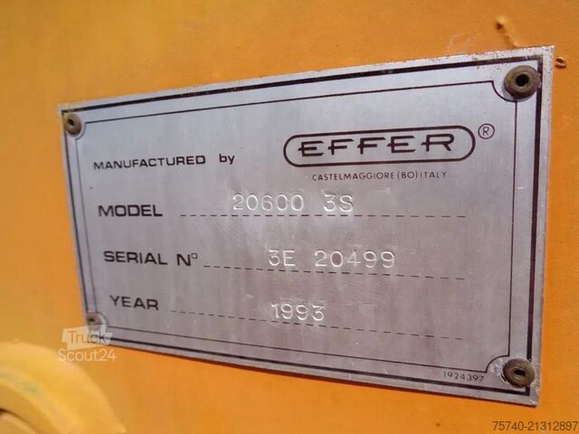 Nosturiauto MAN TGA 18.430 Effer 20600 24m + FLYJIB + winch + l...