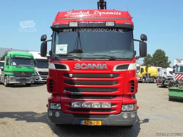 Boîte plate Scania R730 V8 + Euro 5 + Loglift 115Z + 6X4