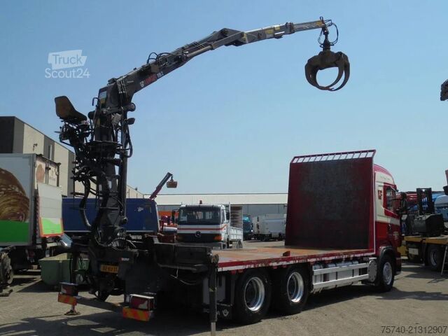 Boîte plate Scania R730 V8 + Euro 5 + Loglift 115Z + 6X4