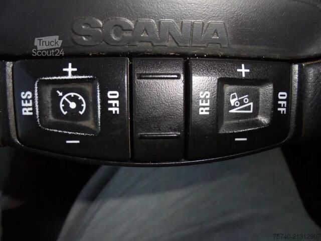 Платформенный трейлер Scania R730 V8 + Euro 5 + Loglift 115Z + 6X4