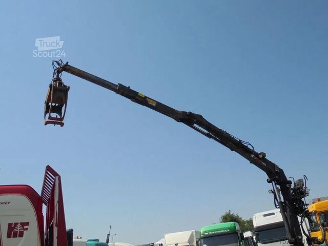 Платформенный трейлер Scania R730 V8 + Euro 5 + Loglift 115Z + 6X4