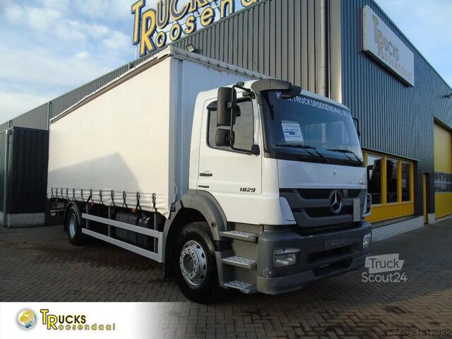 Bâché à rideaux latéraux Mercedes-Benz Axor 1829 + euro 5 + lift + manual