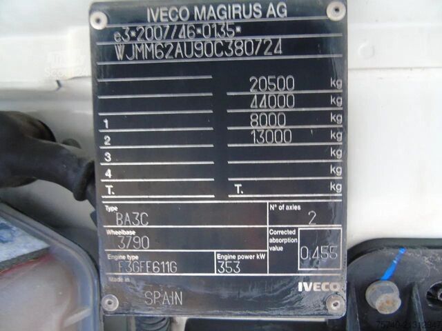 Standart-SZM Iveco Stralis 480 4X2 +RETARDER+ HYDRAULIC + EURO 6