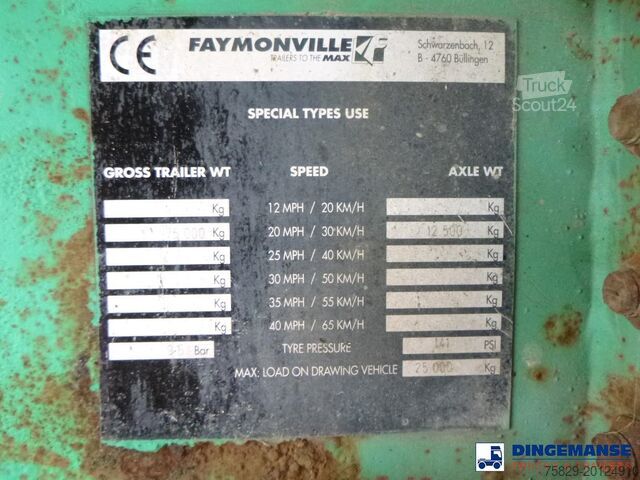 Surbaissé Faymonville 4-axle semi-lowbed trailer 65 t + ramps ext.