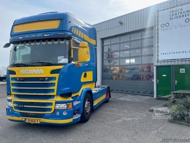 Standaard-SZM Scania R410 Top streamline/Retarder/2xtank/NL truck To...