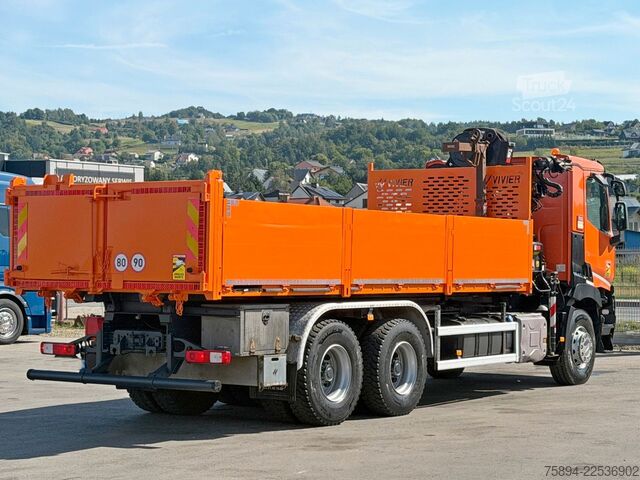 Kamyon üzerine monteli vinç RENAULT C 430 *KIPPER 6,45m*HIAB 144 BS-3 HIDUO/FUNK*6x4