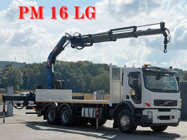 Macara montată pe camion VOLVO FE 320* PLATFORM 6,60m * PM 16 LG +FUNK * 6x4