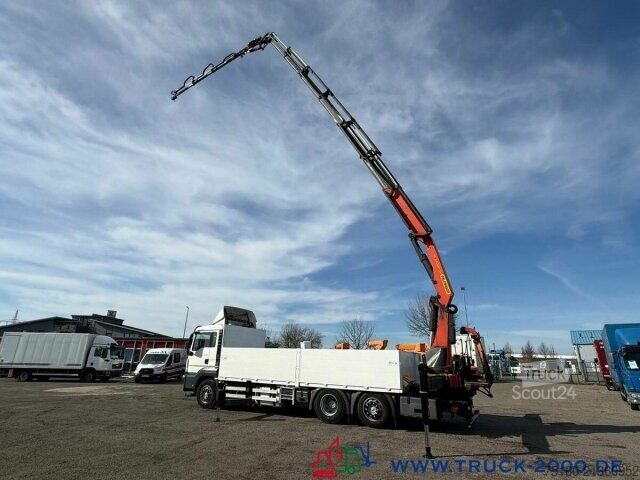 Platforminis sunkvežimis MAN TGS 26.400 PK 34002SH + Jib 30m - 5+6 SK - FB