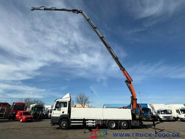 Platforminis sunkvežimis MAN TGS 26.400 PK 34002SH + Jib 30m - 5+6 SK - FB