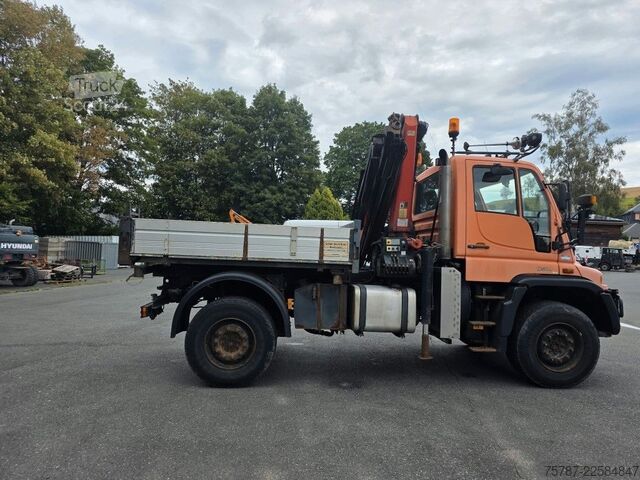 Overig UNIMOG U 500 3-Seiten-Kipper mit Kran PK 9501