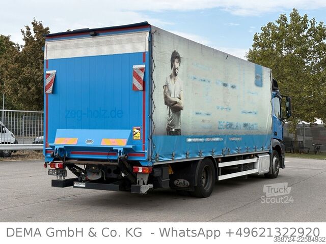 Tenteli düz yataklı kamyon MERCEDES-BENZ Antos1830*E6c*AHK*LBW*Klima*Schwenkwänd-L*TÜV*
