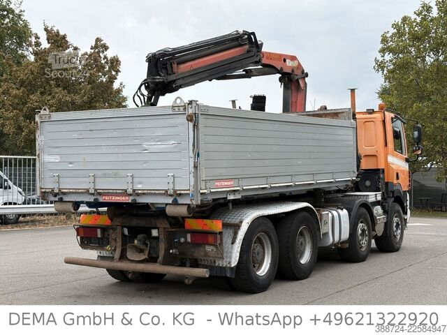 Kippiauto DAF CF85462*8x4*Mit Kran*Retarder*Klima*Hinterkipper