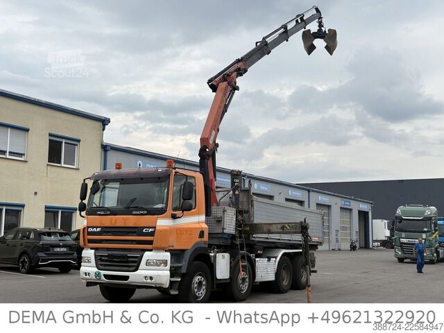 Kippiauto DAF CF85462*8x4*Mit Kran*Retarder*Klima*Hinterkipper
