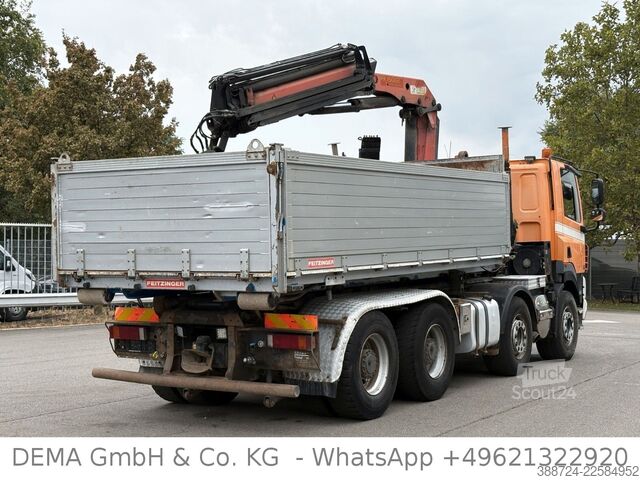 Roll-off-kippi kuorma-auto DAF CF85462*8x4*Mit Kran*Retarder*Klima*Hinterkipper