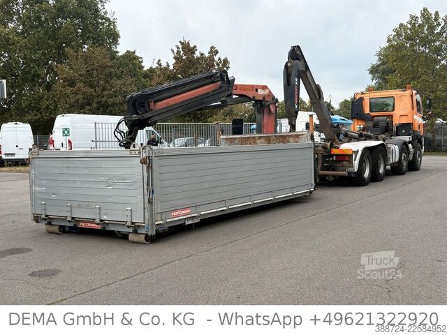 Roll-off-kippi kuorma-auto DAF CF85462*8x4*Mit Kran*Retarder*Klima*Hinterkipper