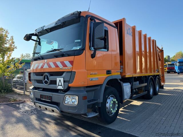 Smetiarsko vozilo MERCEDES-BENZ Actros 2732 6x4 Müllwagen/BLATT-BLATT/Klima/EEV