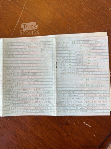 Standardní tahač Mercedes-Benz Sprinter 519 CDI 190 PS Schlafkabine LBW