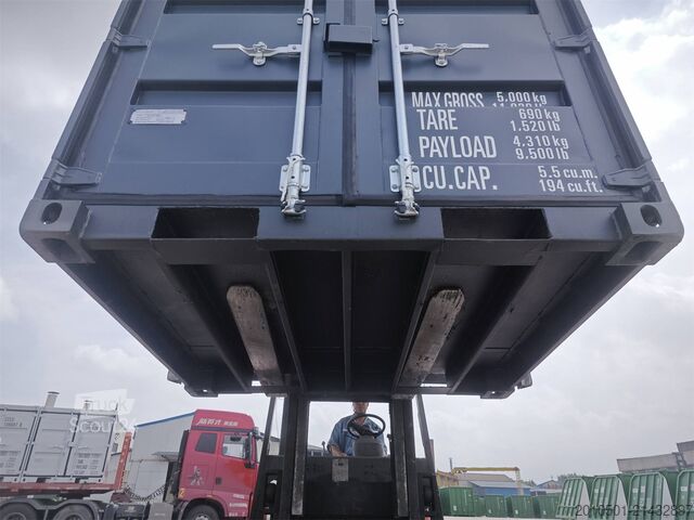 Kontener morski 6 Fuß Seecontainer / Anthrazit Lichtgrau / Minicontainer /Baucontainer