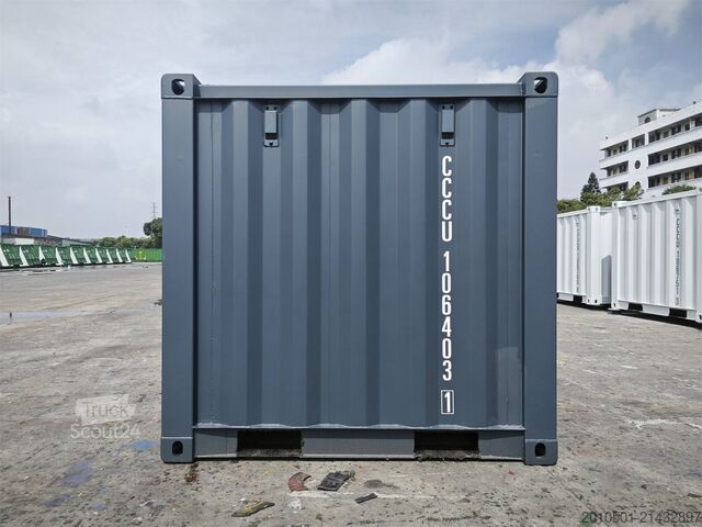 Kontener morski 6 Fuß Seecontainer / Anthrazit Lichtgrau / Minicontainer /Baucontainer