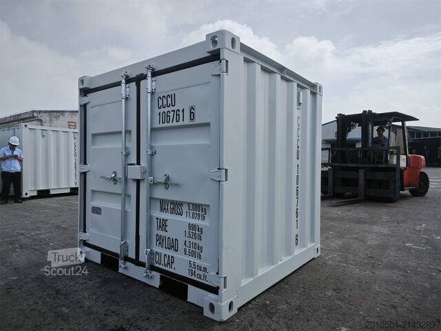Kontener morski 6 Fuß Seecontainer / Anthrazit Lichtgrau / Minicontainer /Baucontainer
