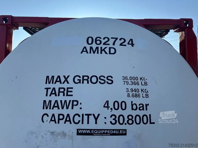 Tankcontainer Van Hool 20FT SWAP BODY / 30.800L / AMKD / L4BN / UN POR...