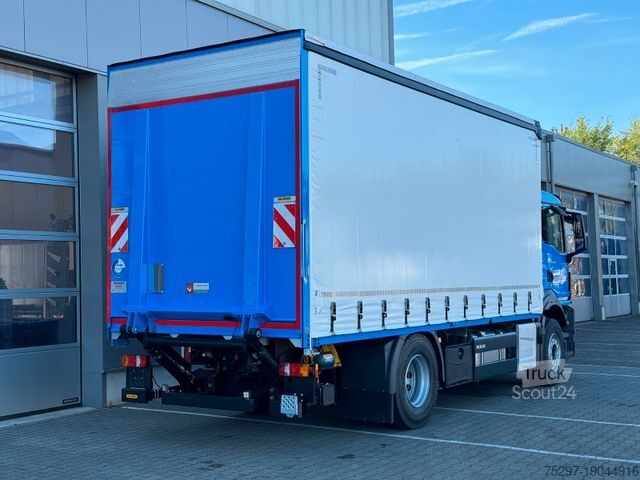 Camion cu platformă și prelată MAN TGS 18.360 BL  Pritsche/Plane mit Ladeebordwand