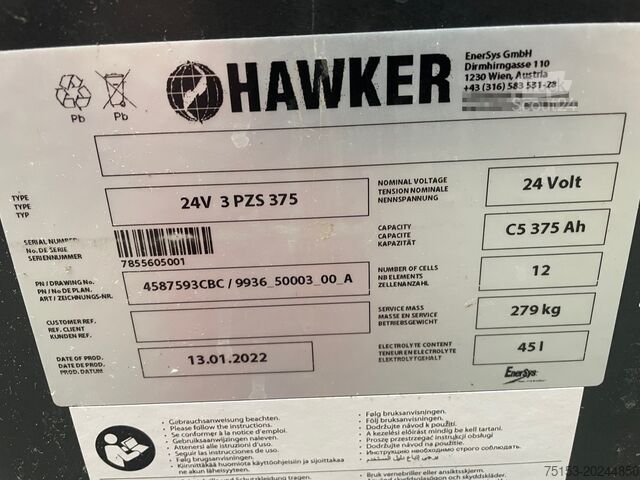 Unbekannt Hawker 24 Volt I 3 PZS 375