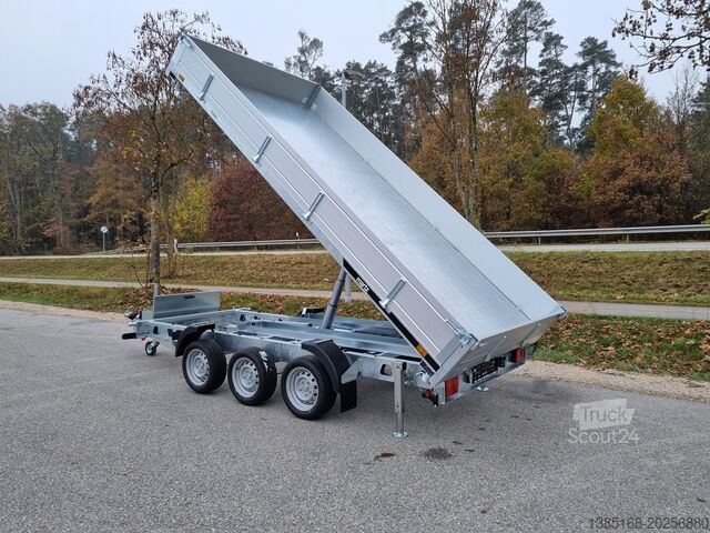 Rimorchio per trasporto auto Martz Anhänger 3,5t  405cm x 197cm NEU ALU