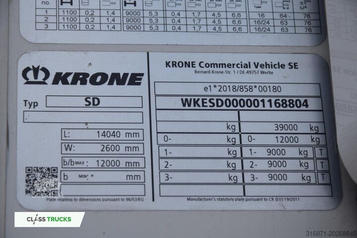Reefer semi̇treyler KRONE SDR Cool Liner FP 60 ThermoKing SLXi 300