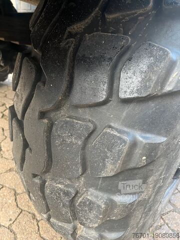 Truck with flatbed & tarpaulin IFA W50 LA Feuerwehr TLF