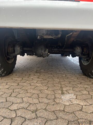 Truck with flatbed & tarpaulin IFA W50 LA Feuerwehr TLF