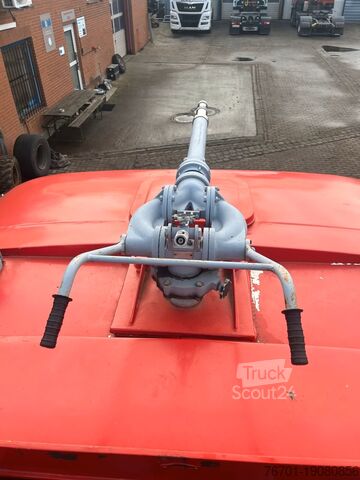 Truck with flatbed & tarpaulin IFA W50 LA Feuerwehr TLF