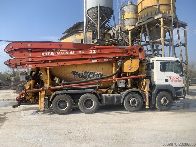 Tovornjak z betonsko črpalko MAN TGS 41.400