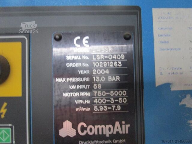 Compresseur frigorifique Compair L45SR