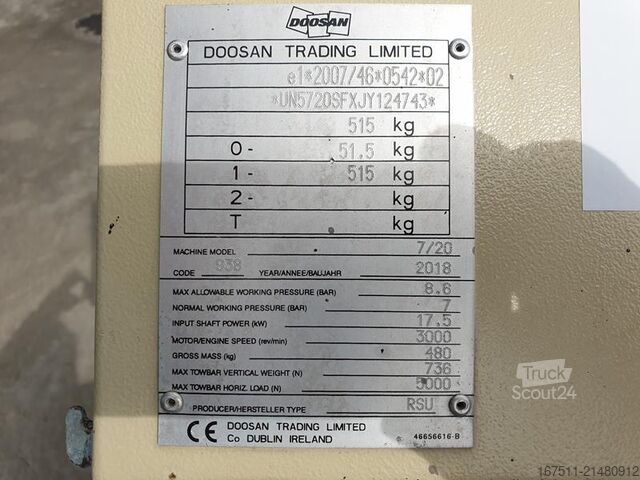 Compresseur frigorifique Doosan 7 / 20
