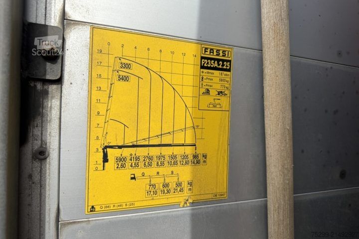 Żuraw samochodowy Volvo FE-320 6x2R Fassi 235 5-Fach