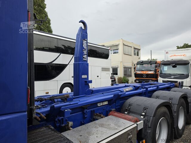 Camion benne à bras amovible VOLVO FH-440 8x4 Lift+Lenk HIAB Multilift Blat