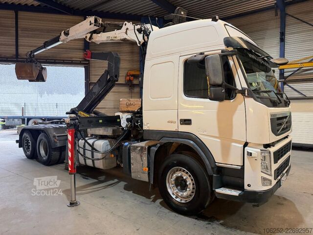System ramion hakowych Volvo FM 450 6x2 HOOKLIFT + CRANE PALFINGER EPSILON Q...
