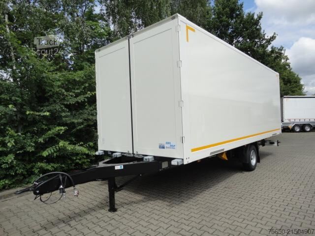 Dėžinė priekaba Möslein EK 1- D 7,3  1 Achs Kofferanhänger Durchladen, Neufahrzeug