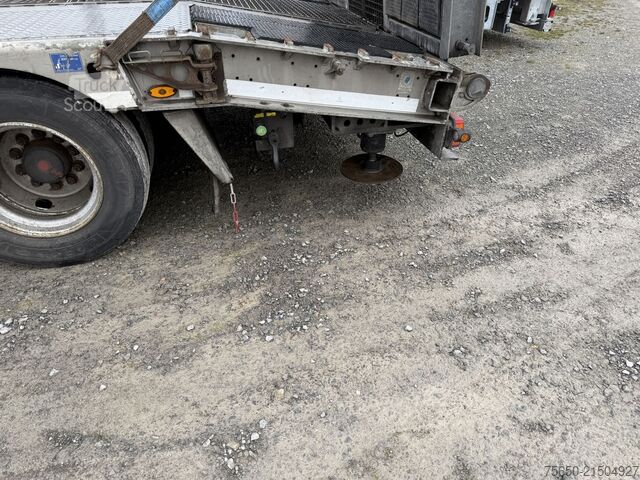 Dieplader oplegger Humbaur HTS30  3 Achs Satteltieflader mit Radmulden