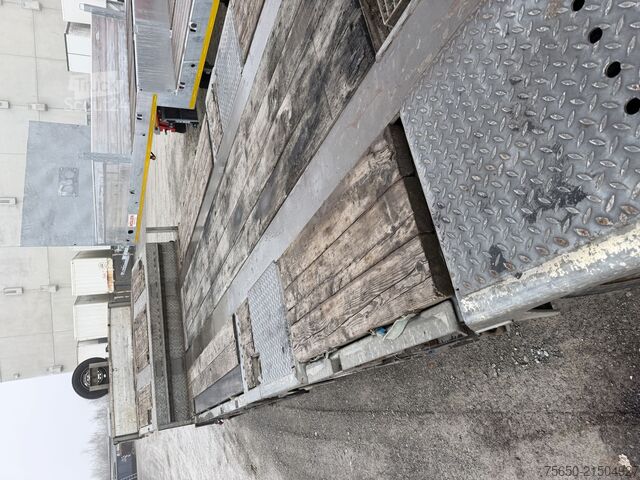 Dieplader oplegger Humbaur HTS30  3 Achs Satteltieflader mit Radmulden