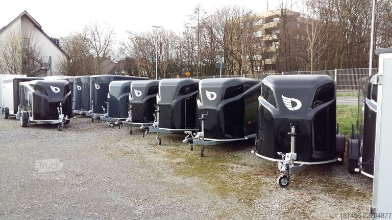 Car trailer Cheval Liberté Debon Anhänger Polycargo 1300 schwarz