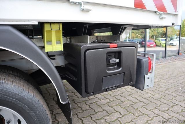 شاحنة صغيرة بيك أب VOLKSWAGEN Crafter 50 Doka Tiefpritsche +Kran (Fa. Schoon)