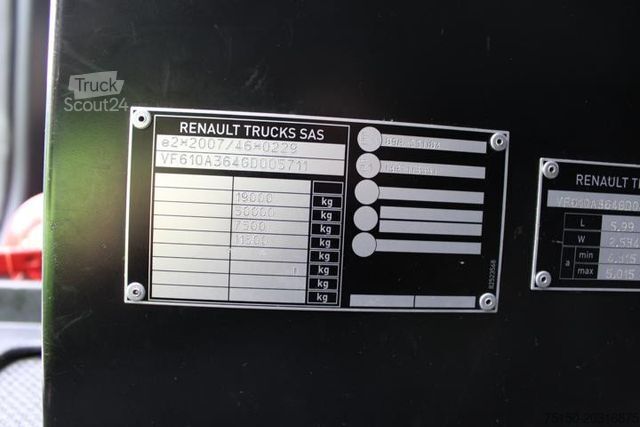 Véhicule tracteur volume RENAULT T 520 4x2 High Sleeper 2 x Tank RETARDER Nr: 711