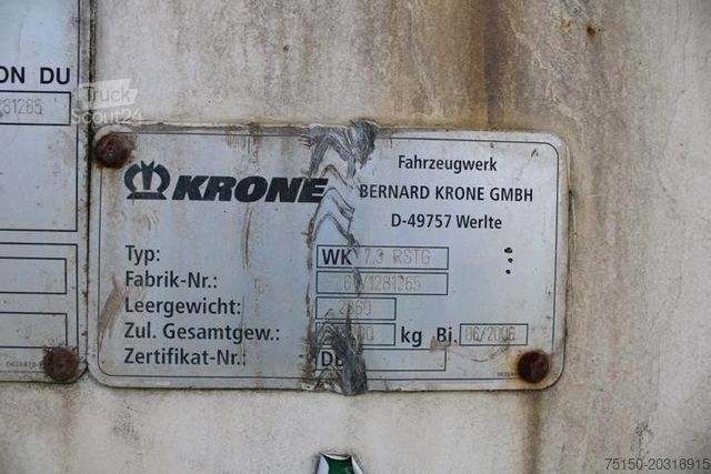 Kėbulas keičiamas priekaba KRONE WK 7.3 RSTG - Rolltor - Nr.: 265