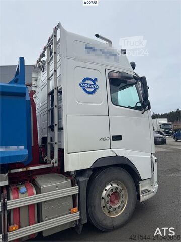 Hook arm system Volvo FH460 6x2 hook truck with Multilift hook.